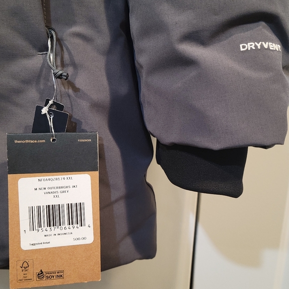 NEW Mens Gray The North Face Outerboroughs Down Winter Parka - Picture 10 of 10